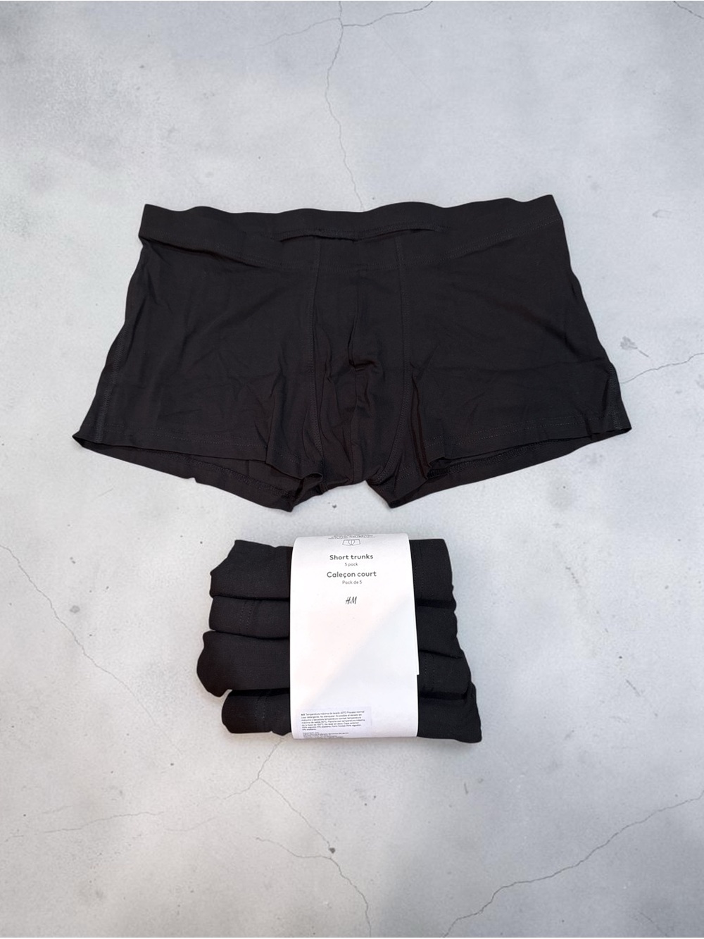 H&M Black Men's Boxer Briefs - Short Trunks Pack ( XXL)